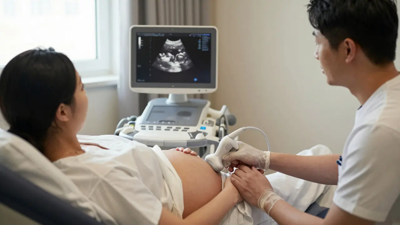 Ultrazvukové vyšetření s manželem