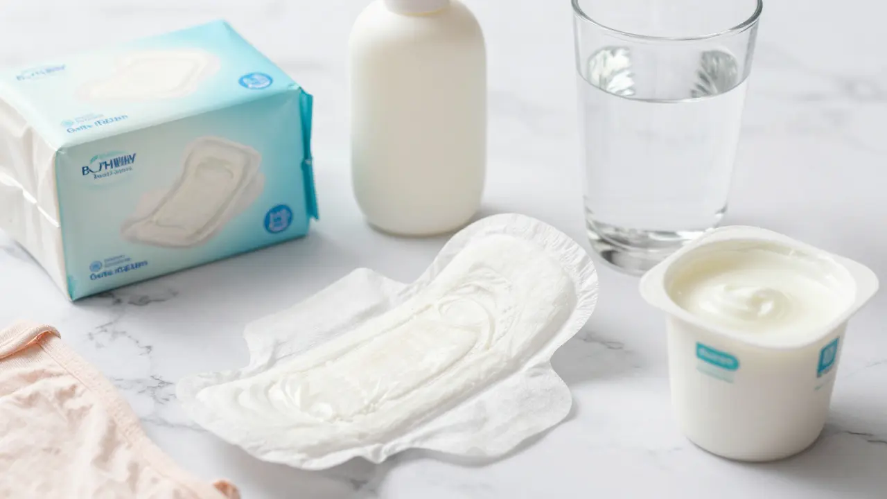 Neparfemované hygienické vložky a bavlněné prádlo