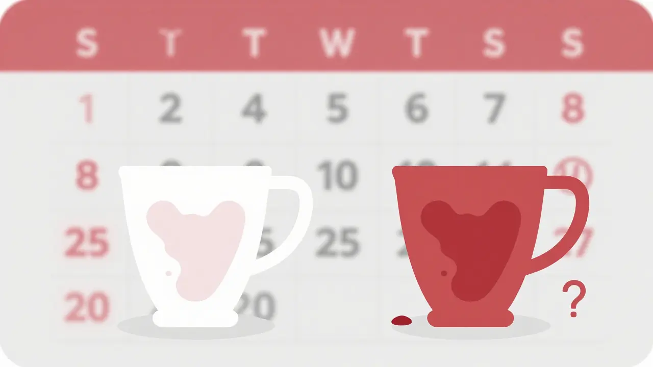 Ilustrace nepravidelného menstruačního krvácení
